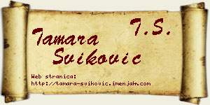 Tamara Šviković vizit kartica